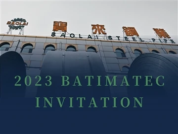 Baolai Steel Pipe partecipa al BATIMATEC 2023 da maggio 7- 11 maggio